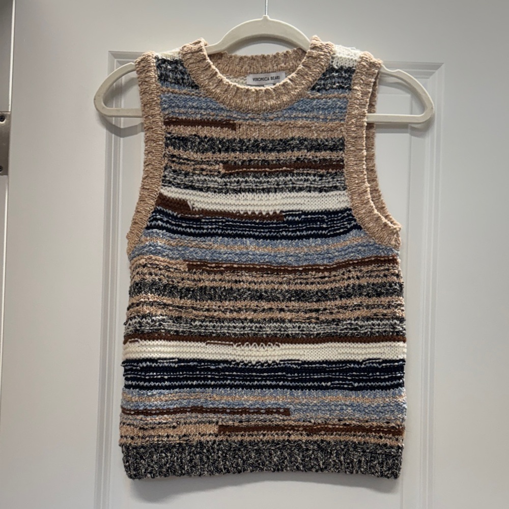 Veronica Beard Cropped Jerrel Knit Tank